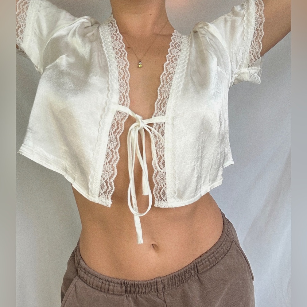 White tie silk top princess Polly